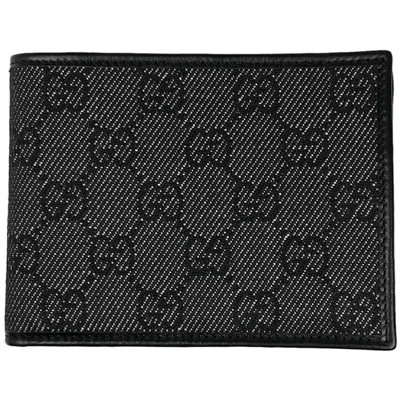 Gucci Handbags - Gucci GG bi fold Wallet billfold canvas black